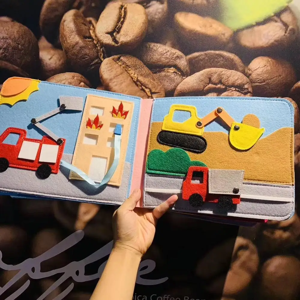 Радуга 3D Детская DIY тканевая книга ручное Раннее Обучение Тихая Книга Мягкая