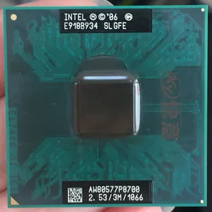 Intel CPU laptop Core 2 Duo P8700 CPU processor 3M Cache/ 2.53GHz /1066/Dual-Core Laptop processor for