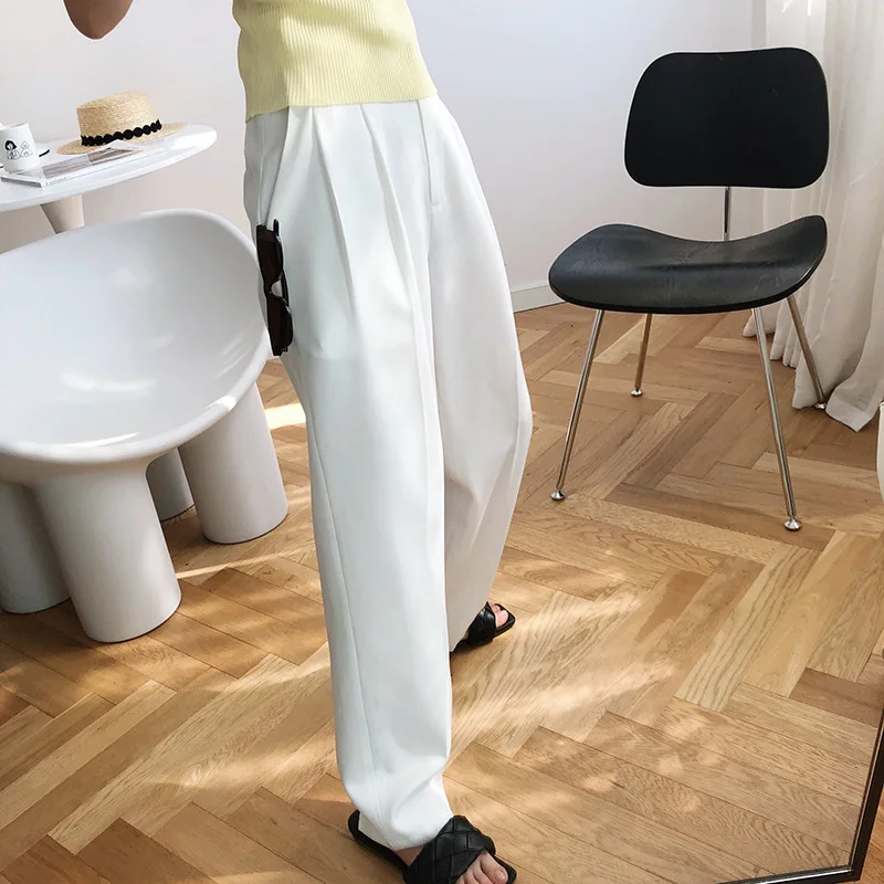 Брюки женские Костюмные с завышенной талией модные офисные штаны-султанки