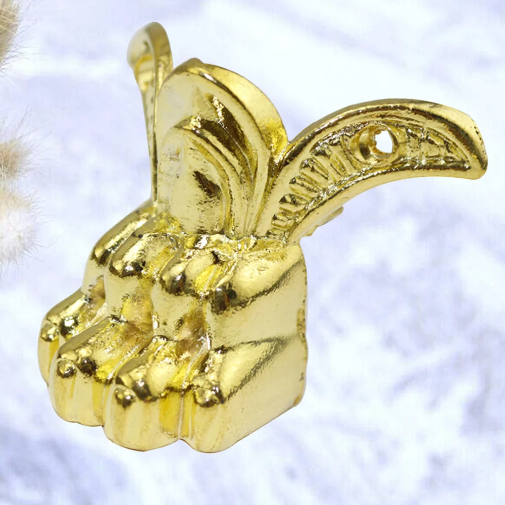 

6PCS 43x34mm Furniture Support Feet Tiger Feet Shape Zinc Alloy Gift Box Decoration Legs Sofa Accessories Dark Green