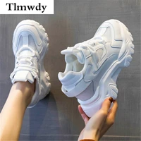 2021 spring new platform comfortable womens sneakers fashion lace up casual little white shoes women increase vulcanize shoes