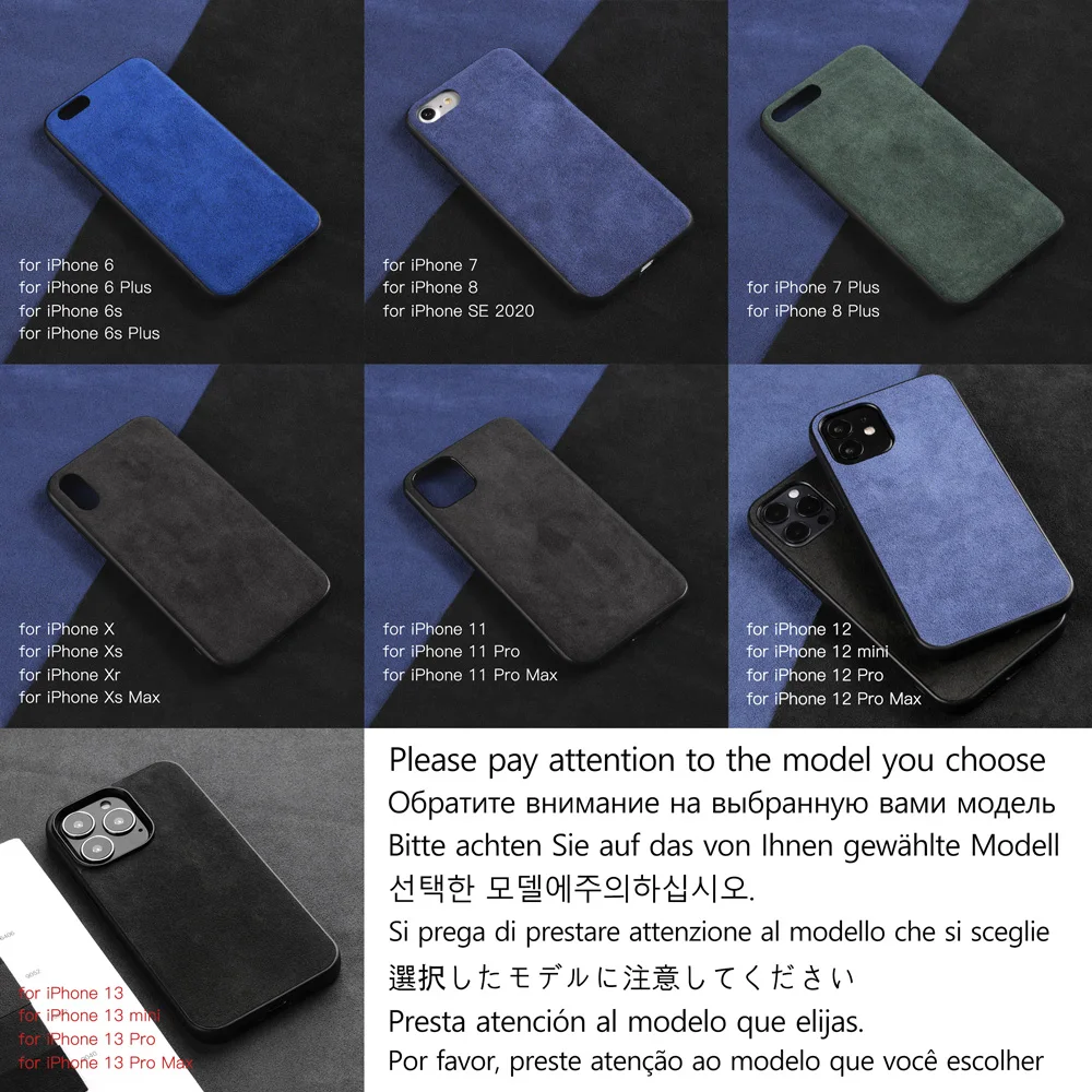 ymw alcantara case for iphone 13 pro max 12 mini 11 xr x xs max se2 7 8 plus supercar interior luxury suede leather phone cover free global shipping