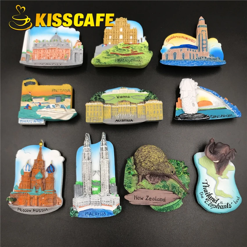 Креативные известные знаковые металлические наклейки на холодильник магнитные