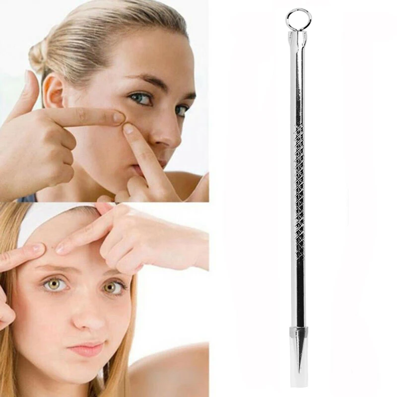 Игла для удаления угрей с двойной головкой из нержавеющей стали инструменты