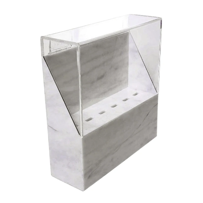 Marble Pattern 8Slots Tweezer Holder Beauty Tools Shelf Eyelash Extensions Supplies Storage | Дом и сад