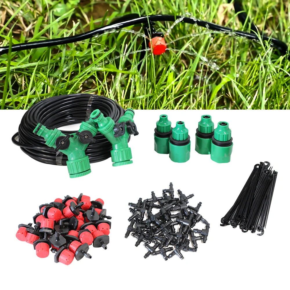 

Pkydrip DIY 50m Automatic watering irrigation system home garden drip irrigation system