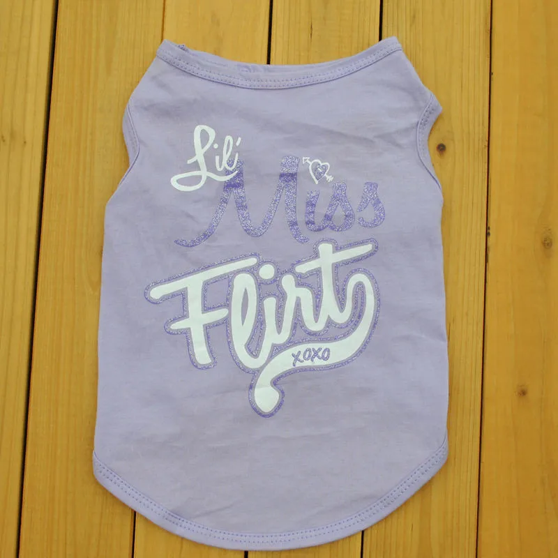 

Pink Crown Pattern Pet Clothes for Dog Vest Summer Cotton Cheap Dog Clothes for Small Dogs Cute French Bulldog Clothes Cat Vest