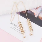 Цепочка-Золотые очки для очков для женщин, металлическая цепочка-шнур с цепочка для солнцезащитных очков для чтения