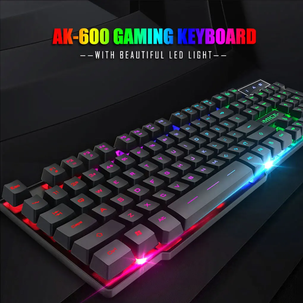 

Wired Gaming Keyboard Mechanical Feeling Backlit Wired USB 104 Keys Computer PC English Keyboard Waterproof gaming keyboard