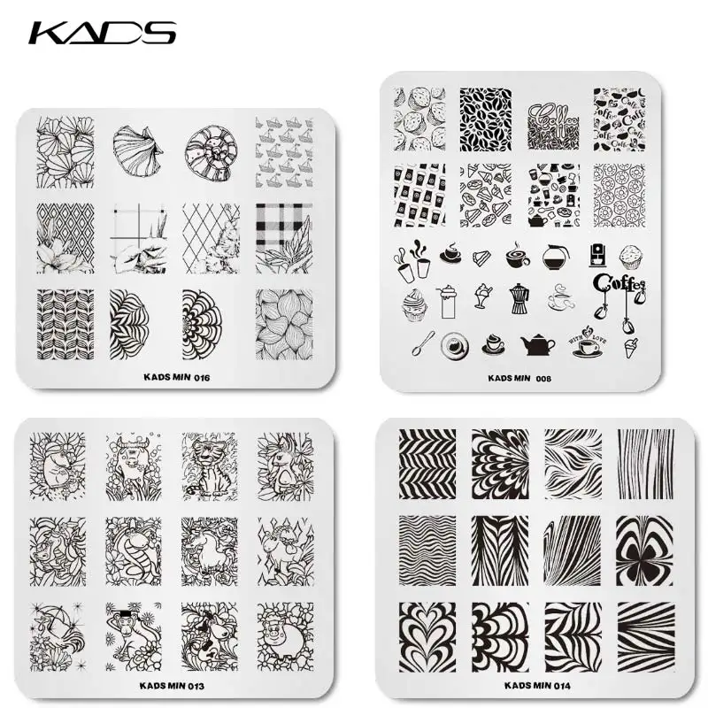 KADS 4 шт./компл. милые китайские зодиаки шаблоны для стемпинга штамп пластины