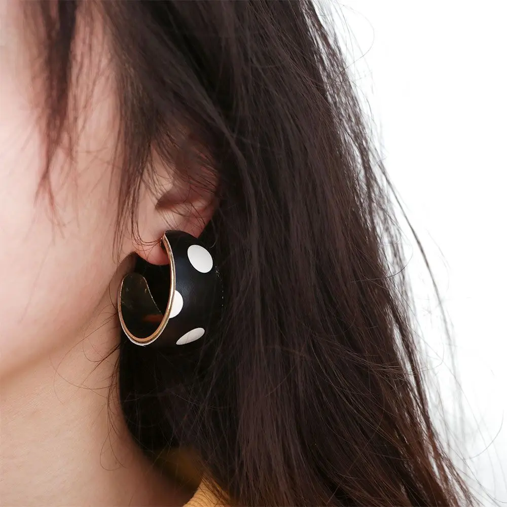 Решетчатая минималистская круглая C-образная бижутерия для вечеринки женские