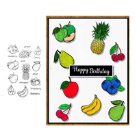 fruits banana clear rubber stamps for diy scrapbooking card making photo album crafts new transparent stamps decorative supplies