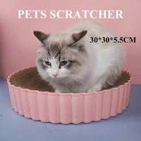 reusable round cats scratcher durable bowl shape mats beds replacement core claw grinder corrugated board catnip climbing frame