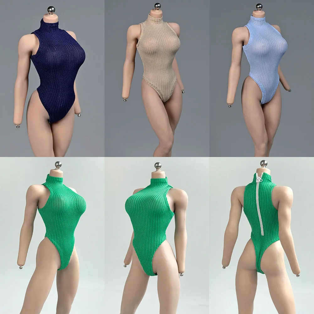 

Женский сексуальный жилет в масштабе 1/6, Женское боди без рукавов с высокой вилкой для экшн-фигурки 12 дюймов PH, бесшовное боди