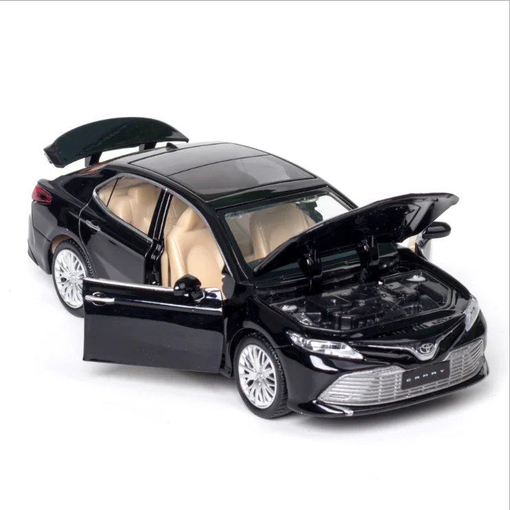 

1: 32 Simulation 8th Generation Toyota Camry Alloy Car Model Decoration Children's Toy Birthday New Year Christmas Gift Black