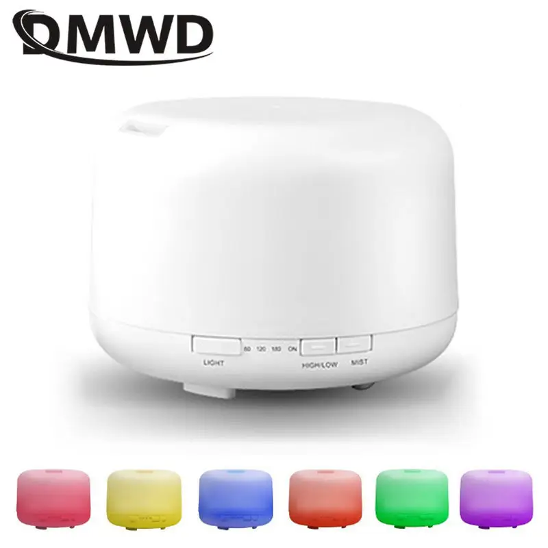 Ультразвуковой Ароматерапевтический диффузор с пультом ДУ 500 мл 7 цветов