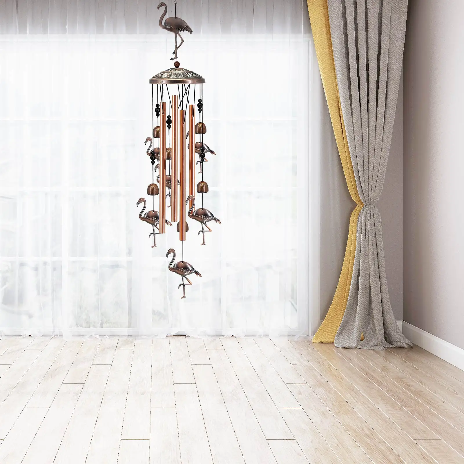 

Wind Chime Decoration With Pleasant Collision Sound Resin Bird Family Wind Chime Beautiful Bird Design Decoration For Outdoor