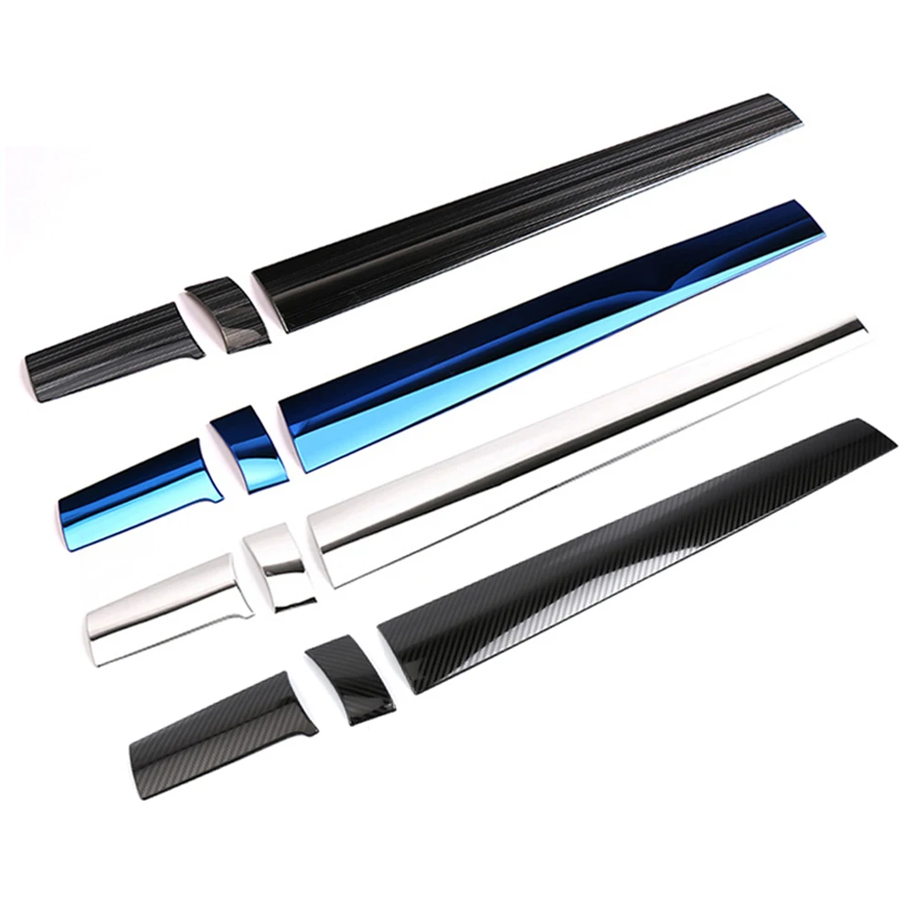 

3PCS Car Styling 3D Sticker For Honda Civic 2018 2019 2016 2017 Civic 10th 10 gen Accessories Co-pilot Center Console Strip Trim