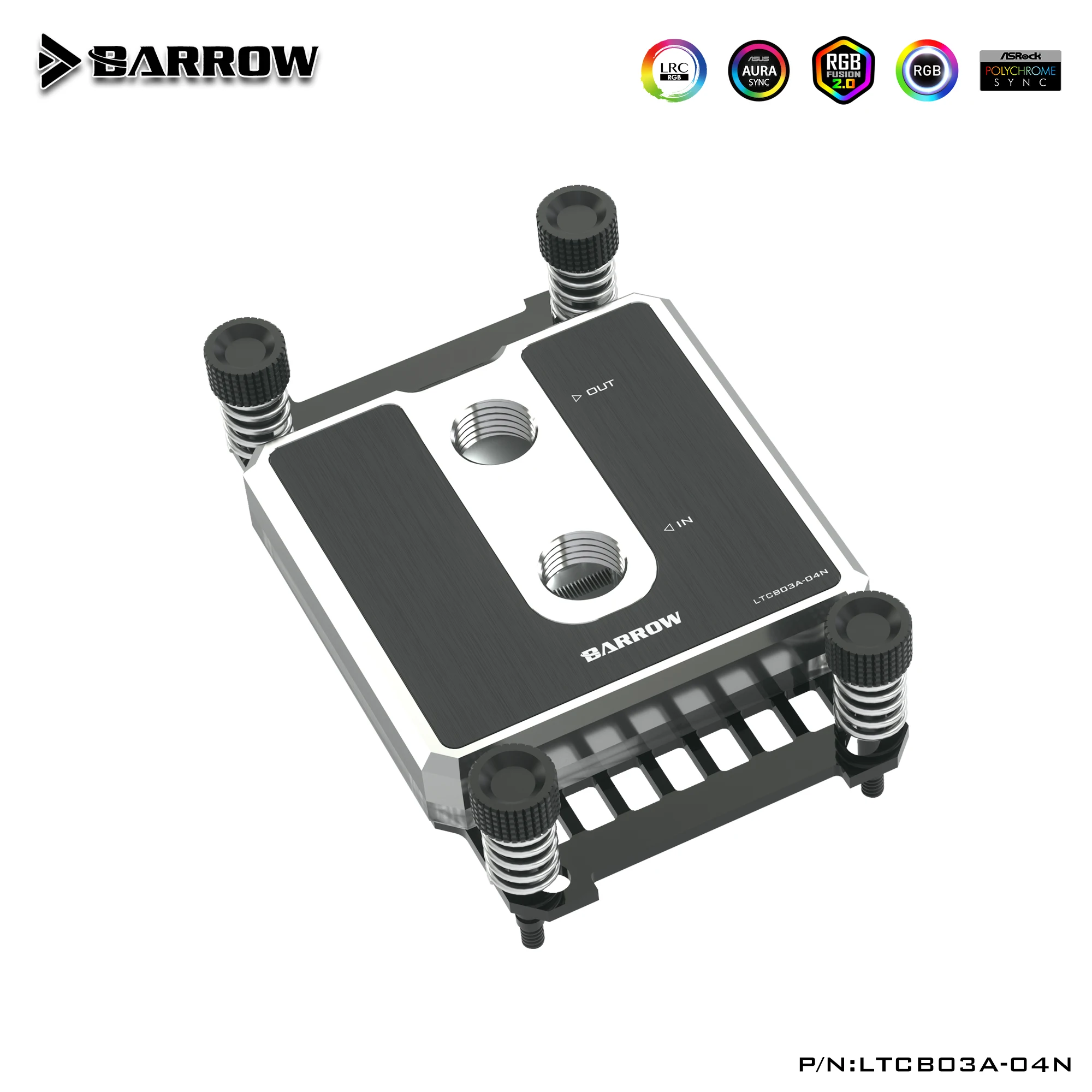 Водяной блок для процессора Barrow платформы AMD AM3 AM4 LRC2.0 5 в 3Pin струйная LTCP03A-04N