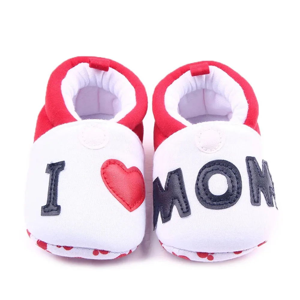 Весенне Осенняя обувь для малышей мягкий хлопковый младенцев кроватки красные