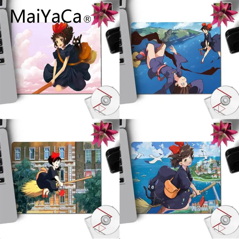 

Коврик для мыши для ноутбука MaiYaCa Kiki's Delivery Serv, простой дизайн, коврики для скоростной игровой мыши, 18x22 см, Настольный коврик