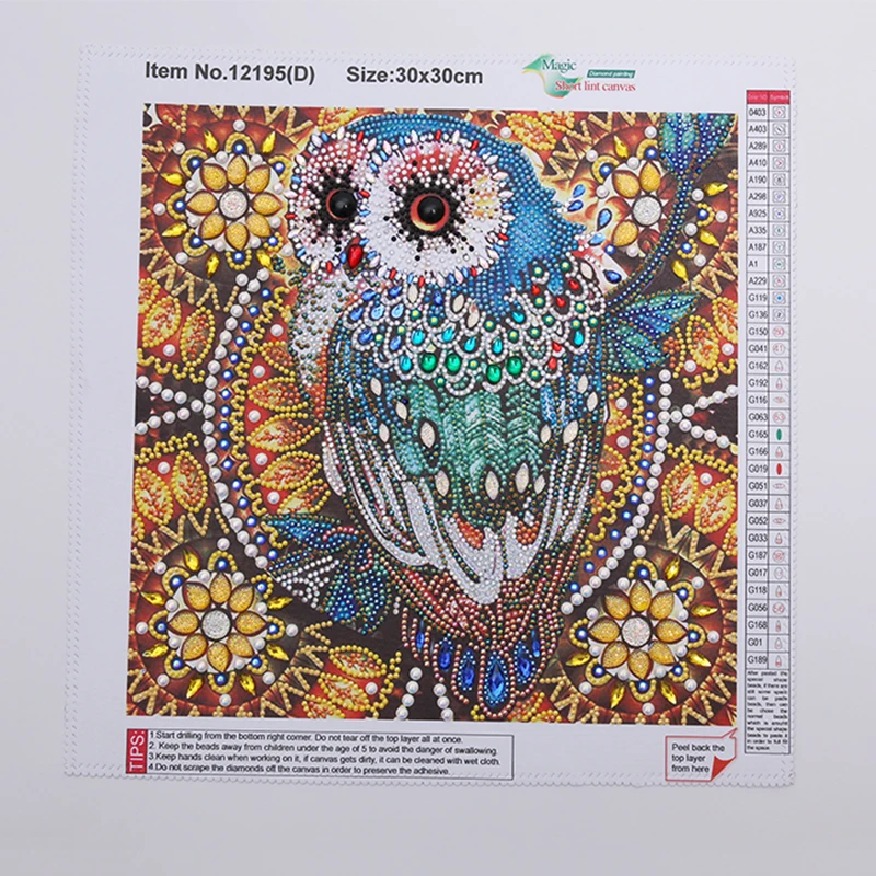 

Алмазная живопись 5D "сделай сам", вышивка с изображением животных, совы, алмазная вышивка AB, холст для вышивки крестиком, кружевная вышивка, д...
