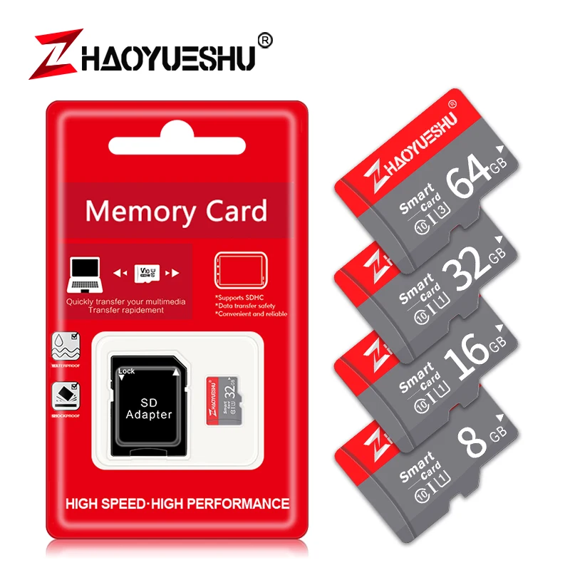 Карта micro sd класса 10, высокоскоростная карта памяти, 128 ГБ, 64 ГБ, 32 ГБ, USB мини флэш-диск, флешка для вождения, рекордер