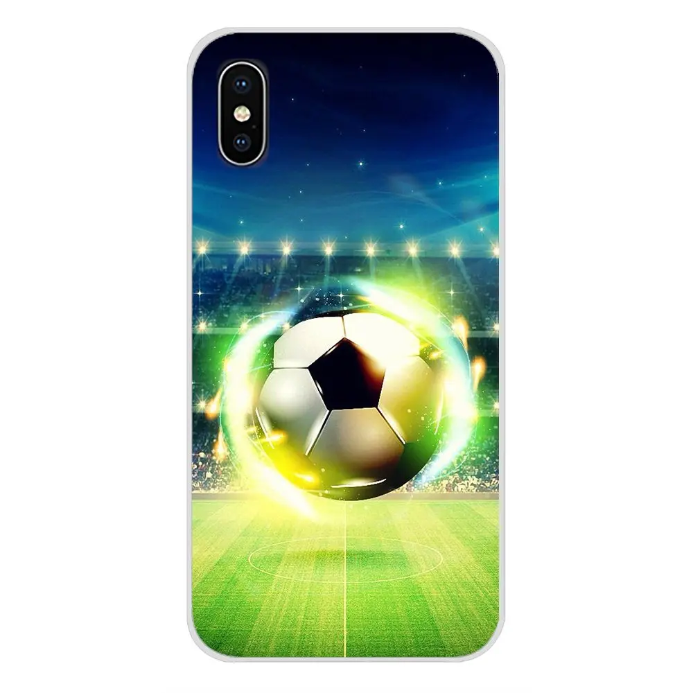 Phone Shell Cases Capinhas Football Soccer Ball Design For Apple iPhone X XR XS 11Pro MAX 4S 5S 5C SE 6S 7 8 Plus ipod touch 5 6 | Мобильные