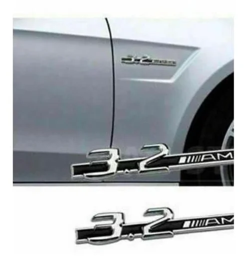 

2 шт. новый металл подходит для 3,2 AMG-гриля BADGE or 2 значок на крыло CLK C63 SLK CLS