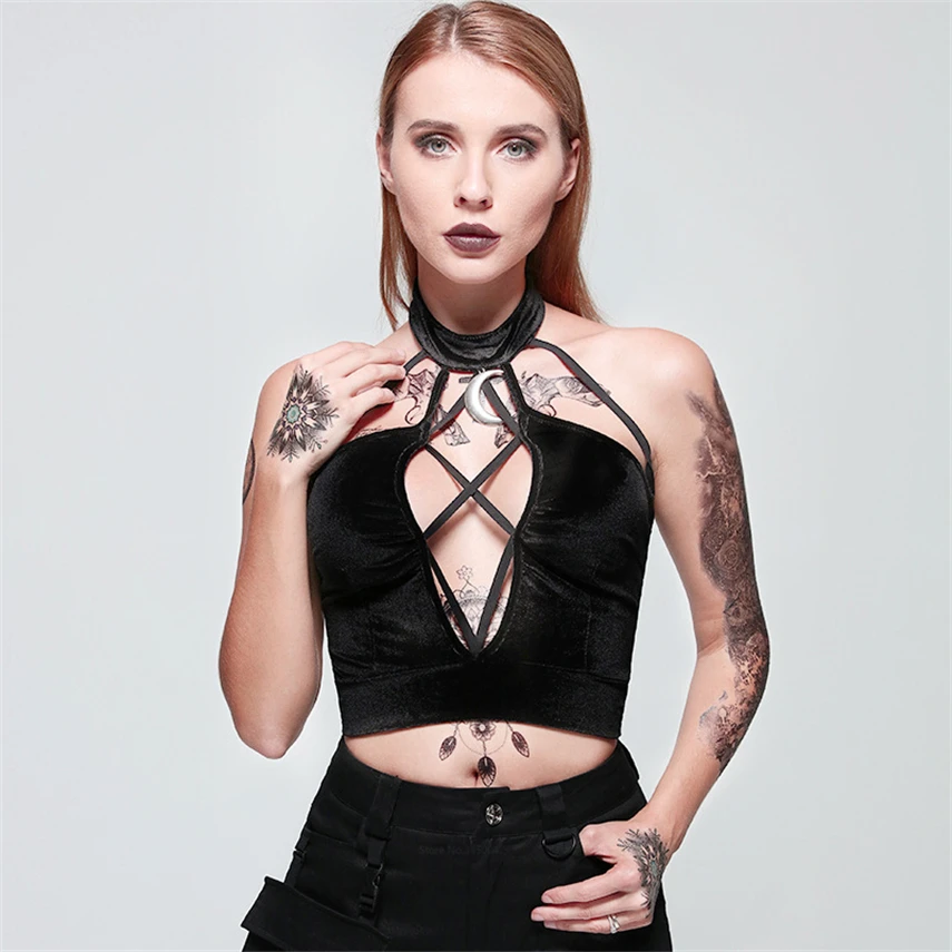 Японское кимоно для женщин топ черный темный стиль готика хаори короткий жилет