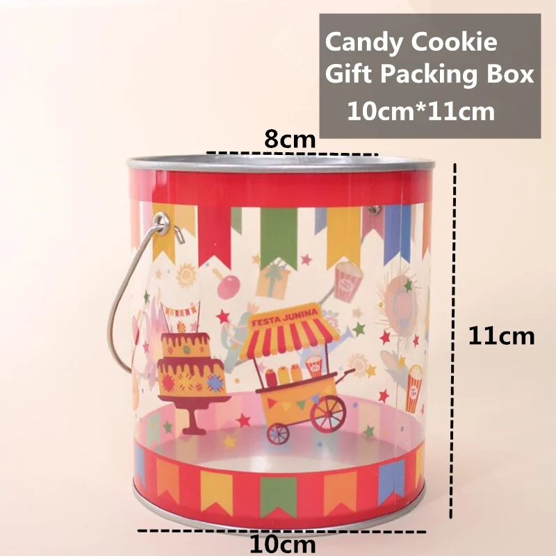 Cake 10x11cm LBSISI жизнь Счастливого Рождества Подарочная коробка ручная бутылка ребенок для конфет и печенья день рождения детей подарочная упаковка коробка - Цвет: Cake 10x11cm