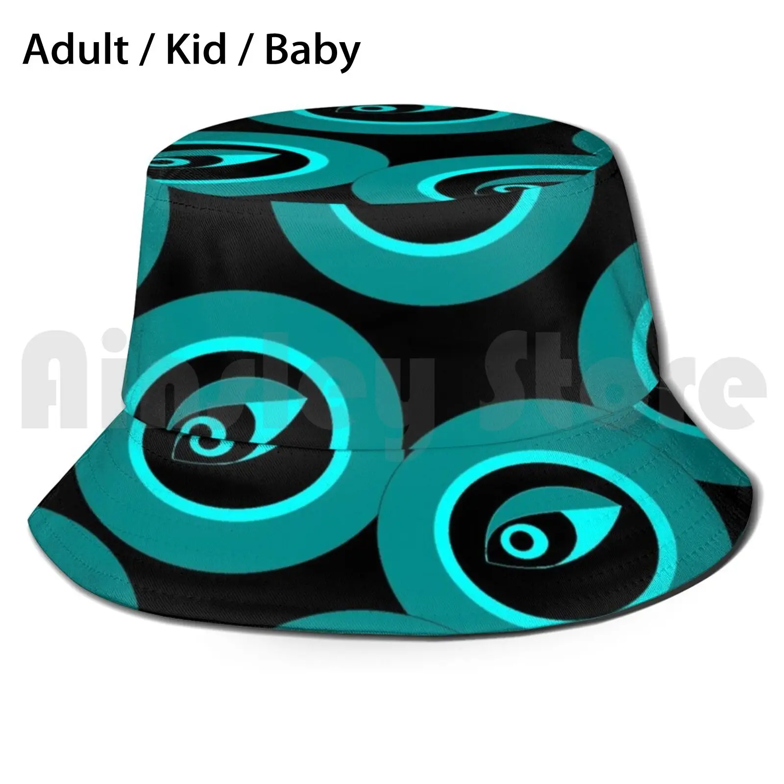 

Складная Солнцезащитная шляпа Морская жизнь Защита от УФ-лучей аквариумные круги Морская жизнь синее черное море