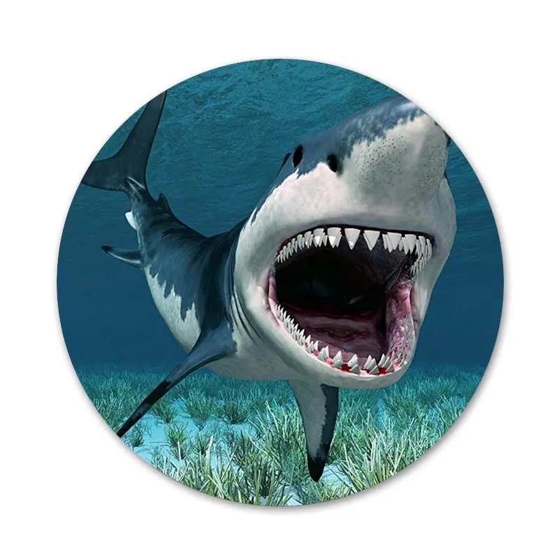 Брошь значок с челюстью Мег 58 мм аксессуары для одежды рюкзак украшение подарок |