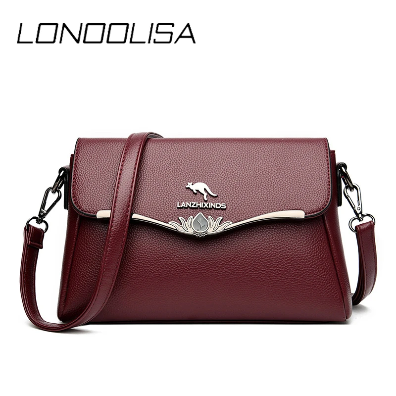 

Модная кожаная сумка на плечо на осень и зиму, маленькие простые сумки через плечо с клапаном для женщин, 2020, роскошные дизайнерские сумки дл...