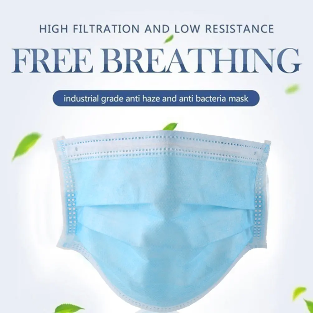 

50PCS Health Care Mask Child Anti-Dust Protect Face Masks Non-Woven 3 Layers Protect Face PM2.5 Masks Safe Breathable Masken