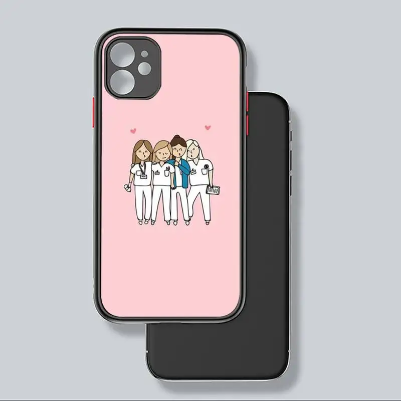 

Medicine Doctor Nurse Phone Case For iphone 12 11 8 7 plus mini x xs xr pro max matte transparent cover