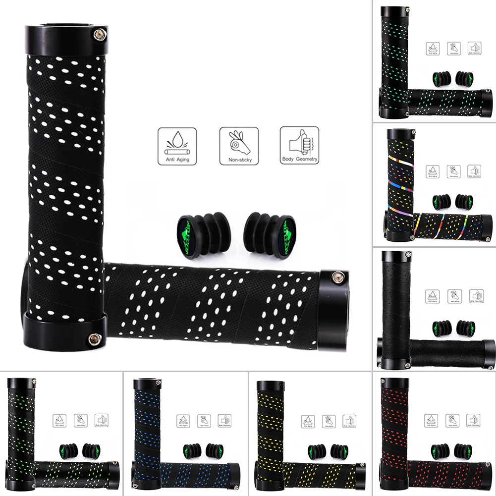

Bike Grips Mountain Bicycle MTB Handlebar Ergonomic Cycling Lock On Parts Kit Mtb Bike EVA Grip Anti-slip Handle Bar