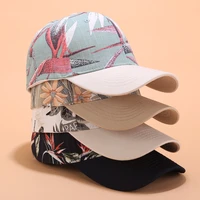 ins style print womens baseball caps outdoor sun visor cotton sports hat cap female girls tenis hat adjustable
