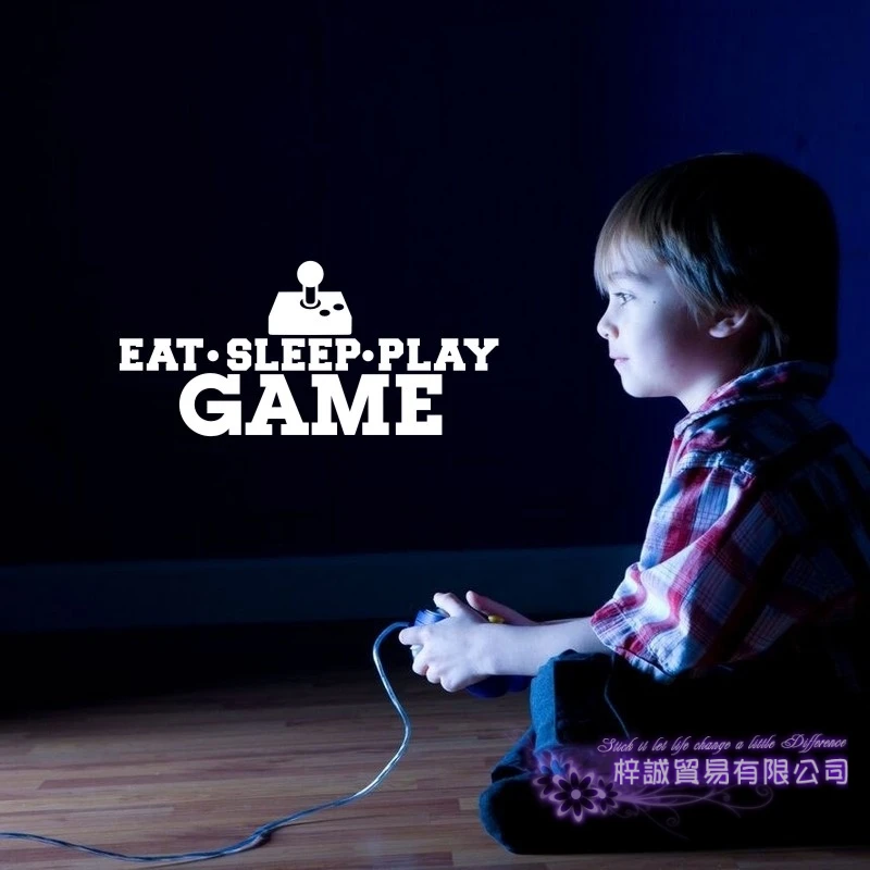 Eat Sleep играть в игры Наклейка на ручку Видео игровой контроллер Стикеры наклейка