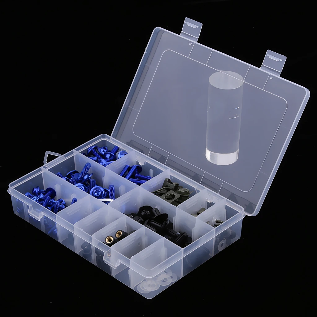 

223 Pieces Fairing Bolts Kit Fasteners Clips Screws for Motorcycle Sportbike