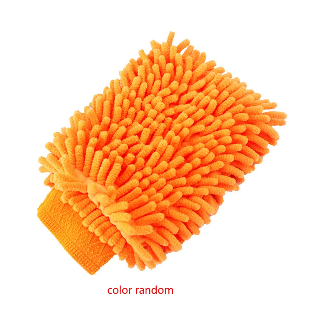 Color Random Mitt Chenille Car Window Washing Home Cleaning Cloth Duster Towel Gloves Wash Tool | Автомобили и мотоциклы