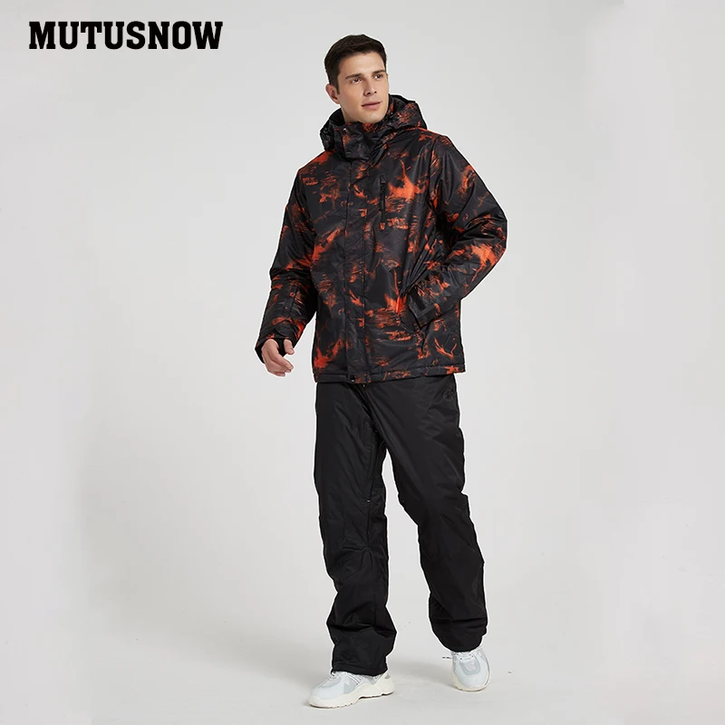 Новинка 2020 мужской лыжный костюм ветрозащитная Водонепроницаемая дышащая