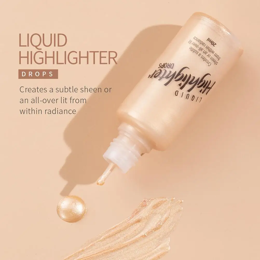 

20ml Body Highlighter Facial Brightening Contour Highlighter Contouring Brightening Eyeshadow Is Not Easy To Smudge Highlights
