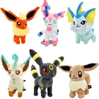 Плюшевая кукла с покемоном, 18 см, Eevee Sylveon Umbreon Vaporeon Ice, мягкая набивная кукла, украшение, игрушки, подарки для детей