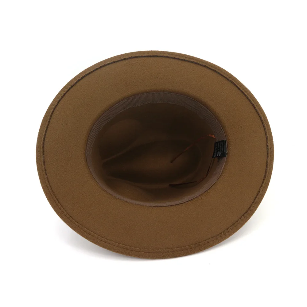 2019 осенняя и зимняя одноцветная шляпа с полями для путешествий федора джаз