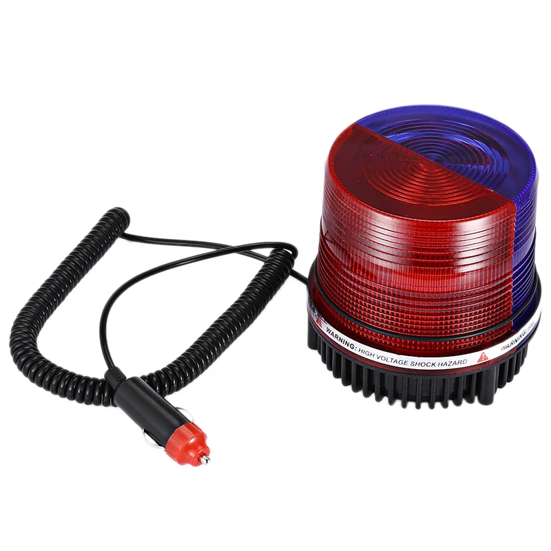 Waterproof Blue&ampRed Color Flashing Light 12-24V Alarm Led Strobe Car Bus Warning Signal Flashlight Lamp | Автомобили и