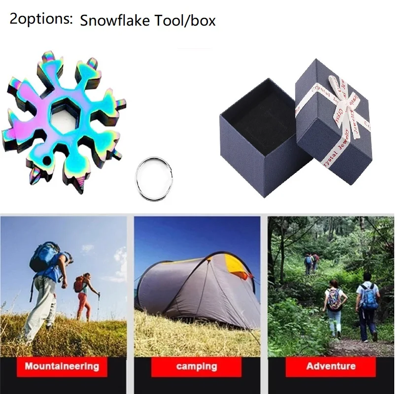 

Durable Snowflake Tool Snowflake Shape Stainless Multi-tool Screwdriver