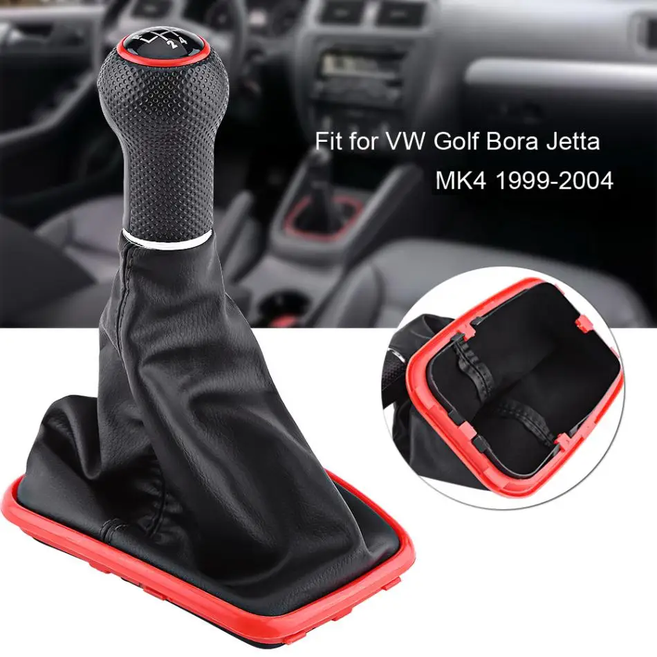 5 Speed Car Gear Shift Knob Gearstick Gaiter Boot Kit Accessories For VW Jetta Bora Golf MK4 1999-2004 | Автомобили и мотоциклы