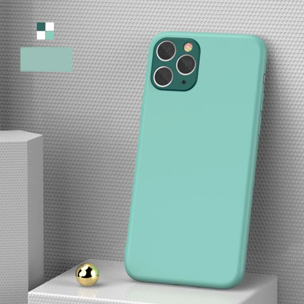 Мягкий силиконовый матовый чехол из ТПУ для Apple iphone 7 8 6 6s plus X XS XR 11 pro Max | Мобильные