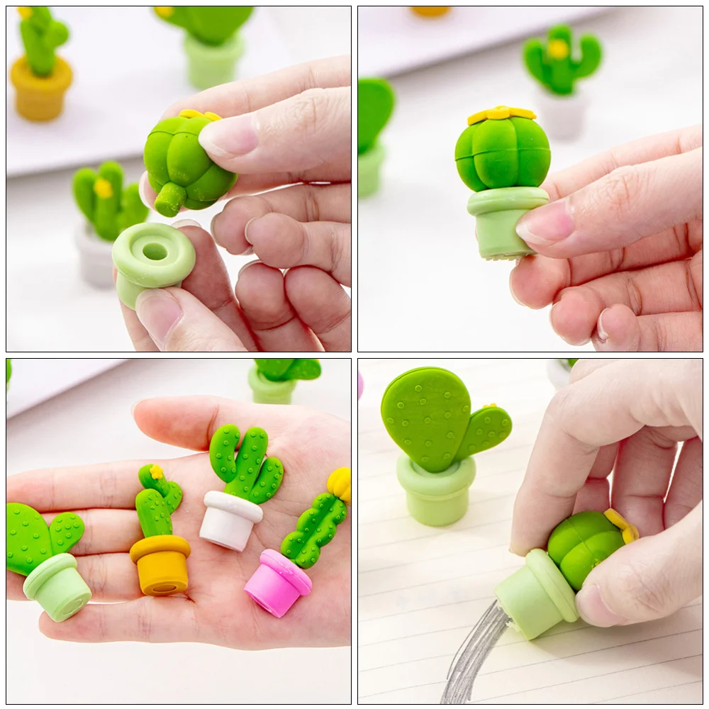 

15pcs Cartoon Erasers Creative Shape Rubber Erasers Student Stationery